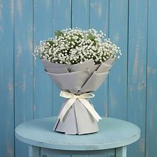 Букет цветов из:  Гипсофила в Красном-на-Волге