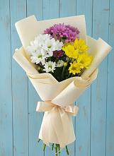 Букет цветов из:  Хризантемы #REPLACE_PRED# Красном-на-Волге