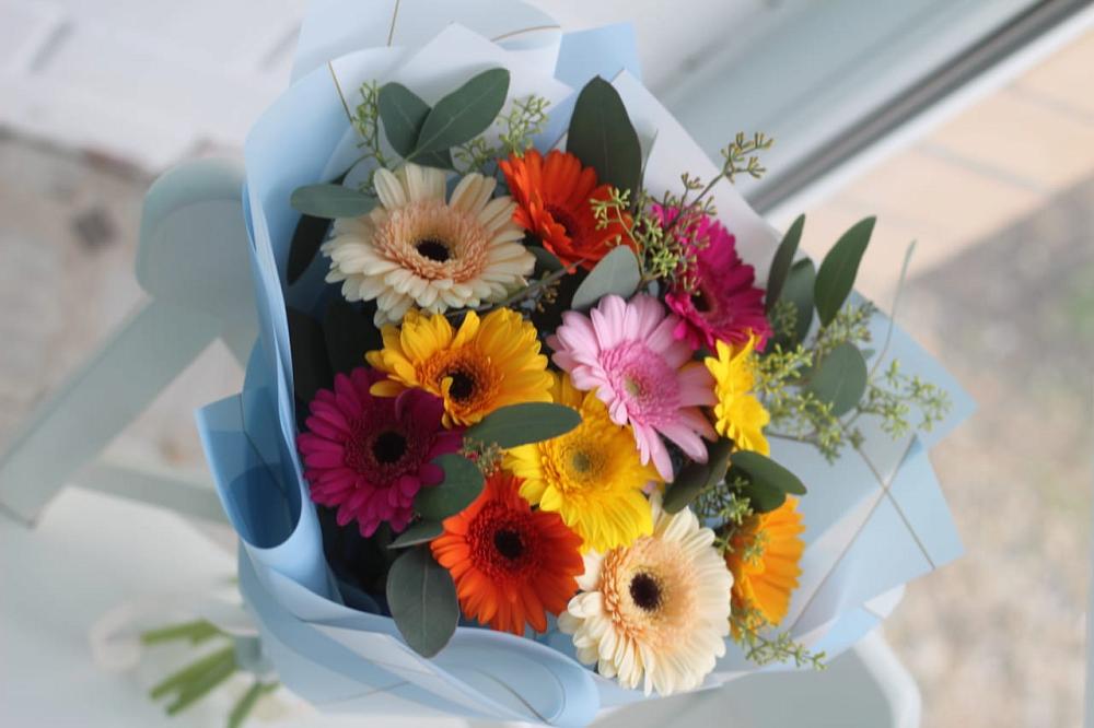 Букет цветов из: Герберы в Красном-на-Волге