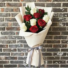 Букет цветов из:  Розы в Красном-на-Волге