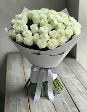 Букет 35 Белых роз в Красном-на-Волге