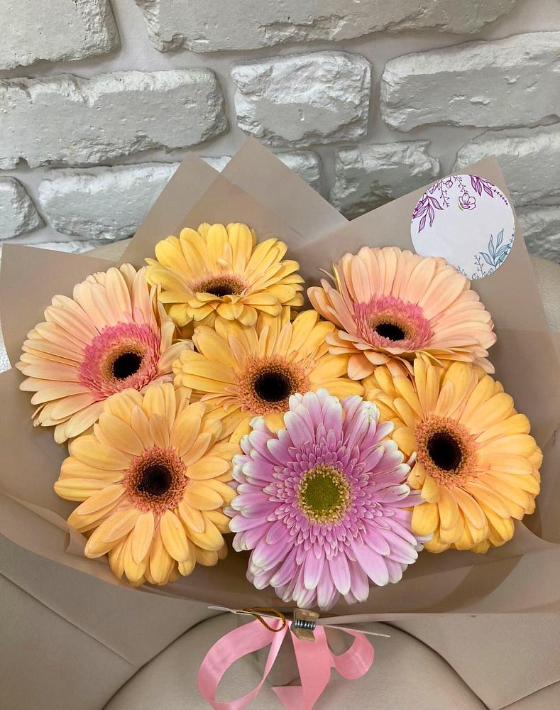 Букет цветов из: Герберы в Красном-на-Волге