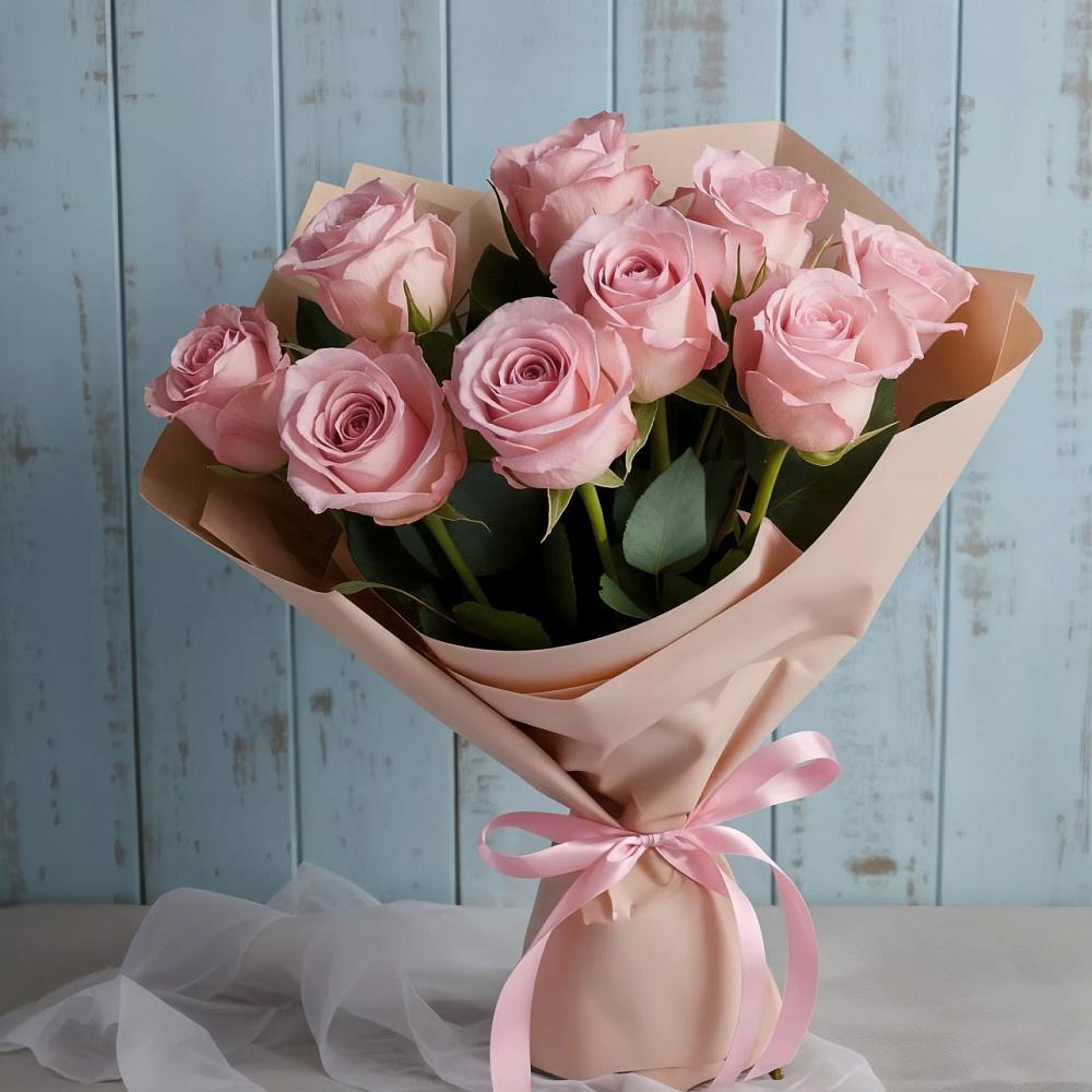 Букет цветов из: Розы в Красном-на-Волге