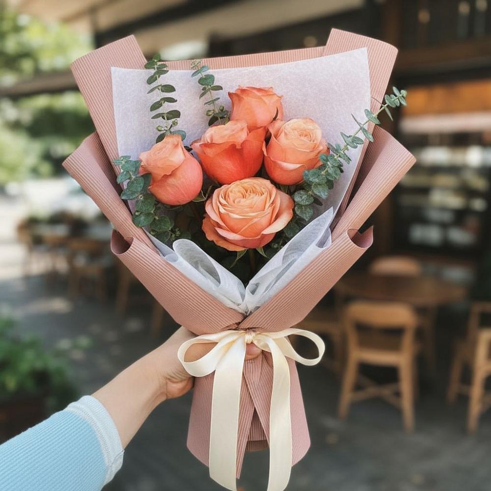 Букет цветов из: Розы в Красном-на-Волге