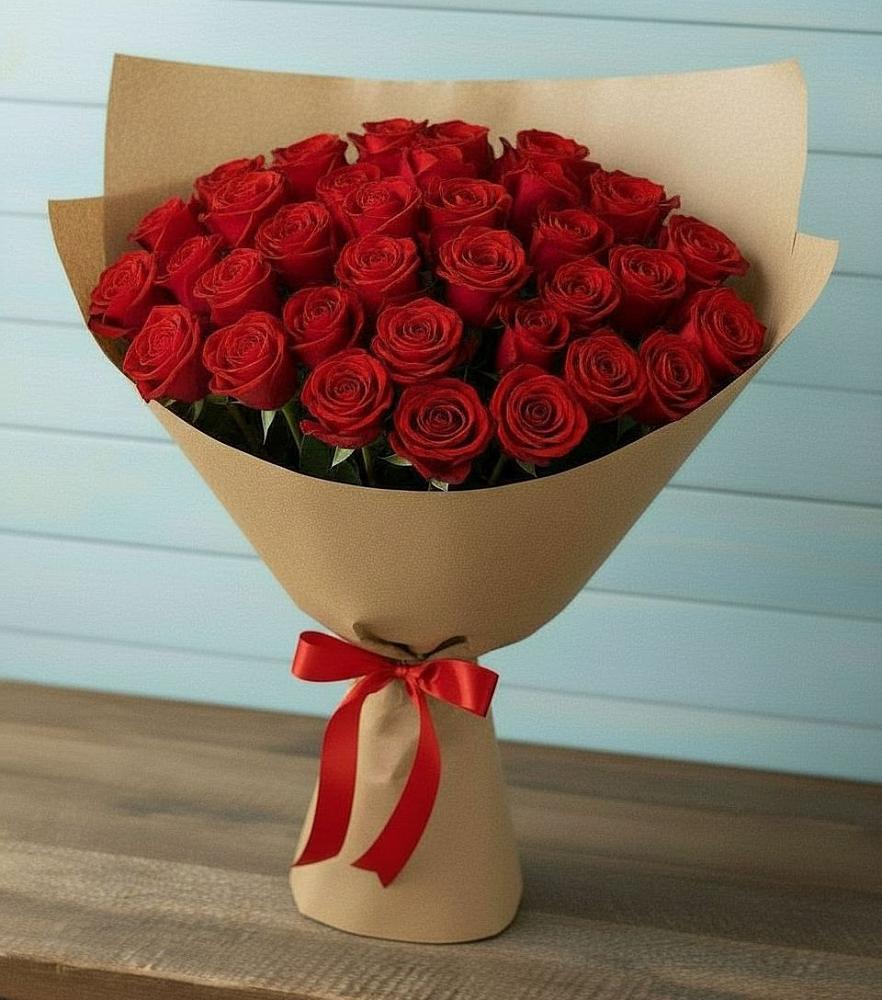 Букет Красные розы Милано в Красном-на-Волге