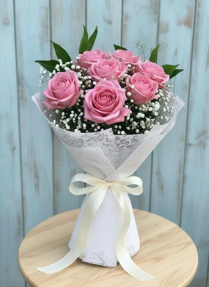 Букет цветов из: Розы в Красном-на-Волге