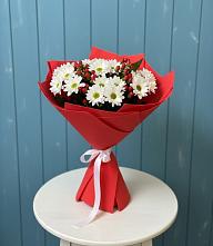 Букет цветов из:  Хризантемы #REPLACE_PRED# Красном-на-Волге