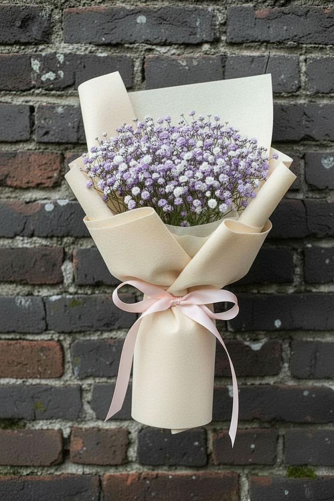 Букет цветов из: Гипсофила в Красном-на-Волге