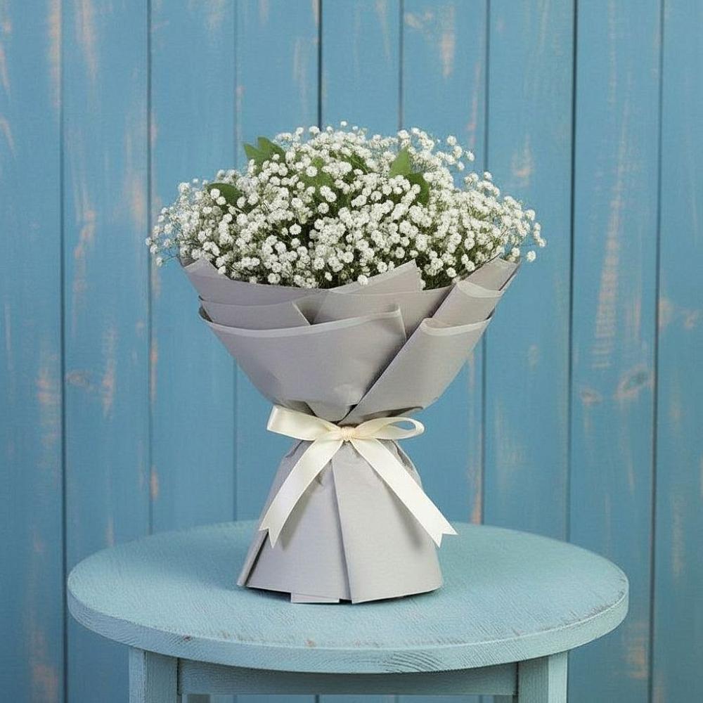 Букет цветов из: Гипсофила в Красном-на-Волге