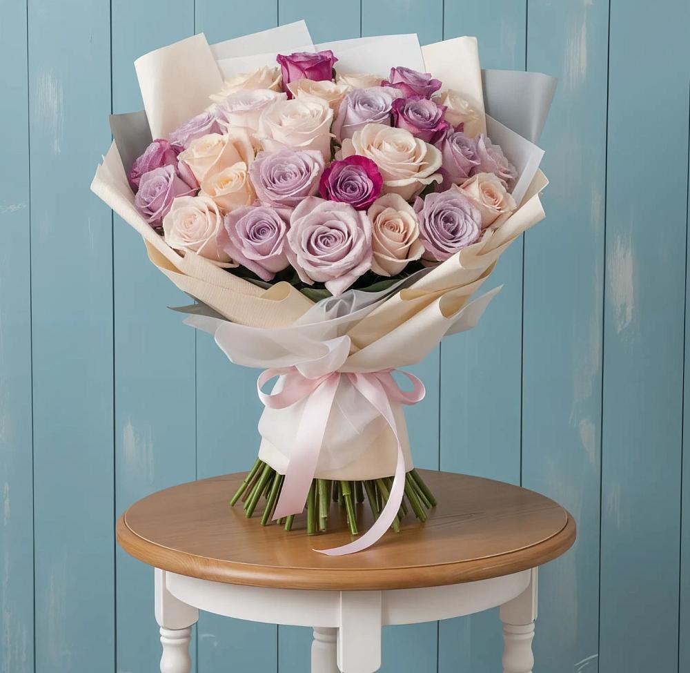 Букет цветов из: Розы в Красном-на-Волге