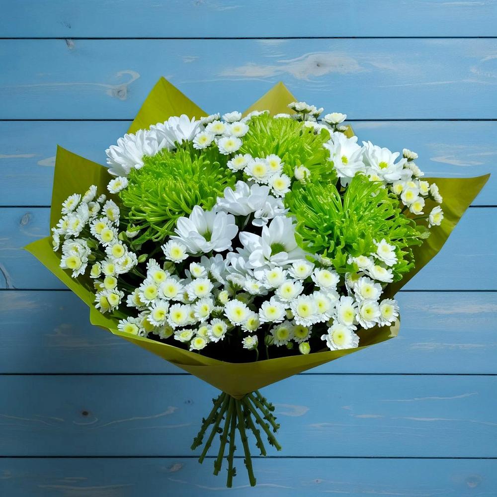 Букет цветов из: Хризантемы в Красном-на-Волге