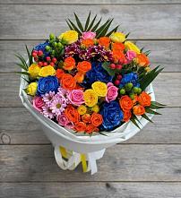 Букет цветов из:  Розы и Хризантемы в Красном-на-Волге
