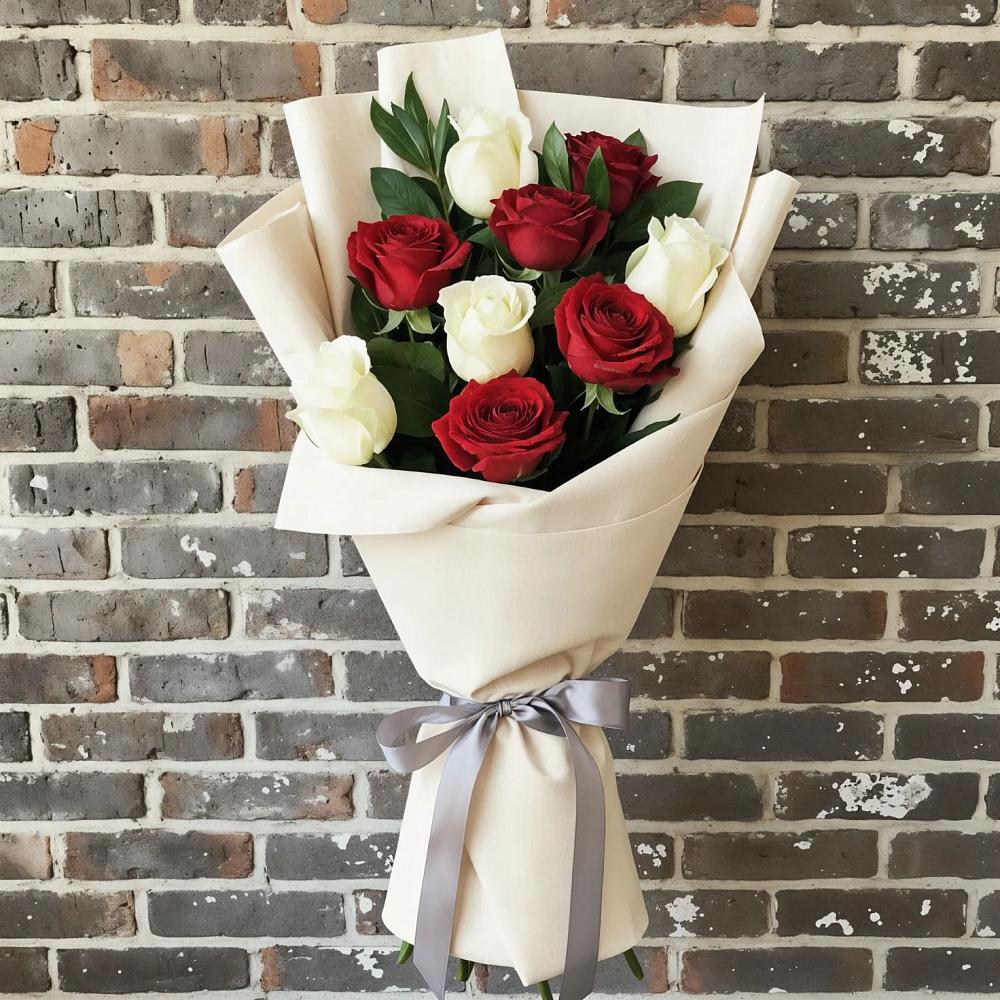 Букет цветов из: Розы в Красном-на-Волге