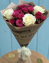 Букет цветов из:  Розы в Красном-на-Волге