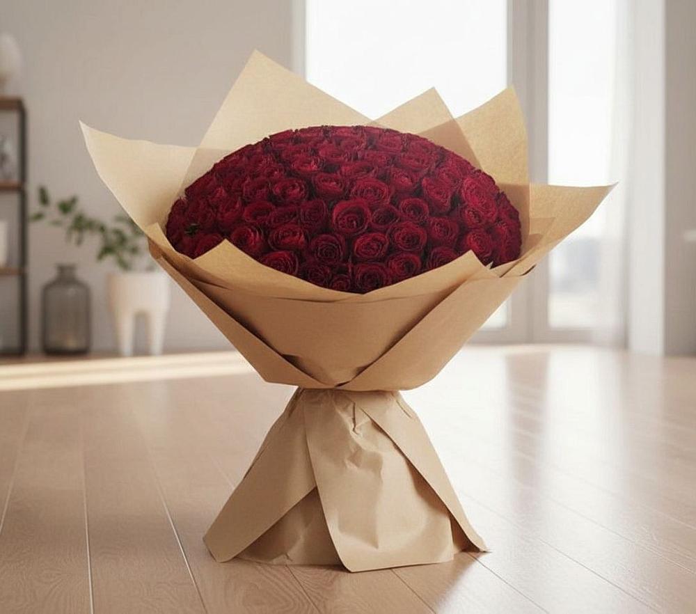 Букет 101 Красная роза в Красном-на-Волге