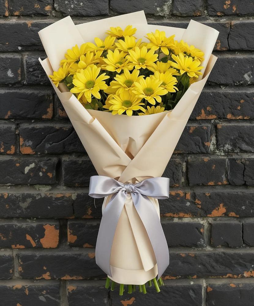 Букет цветов из: Хризантемы в Красном-на-Волге