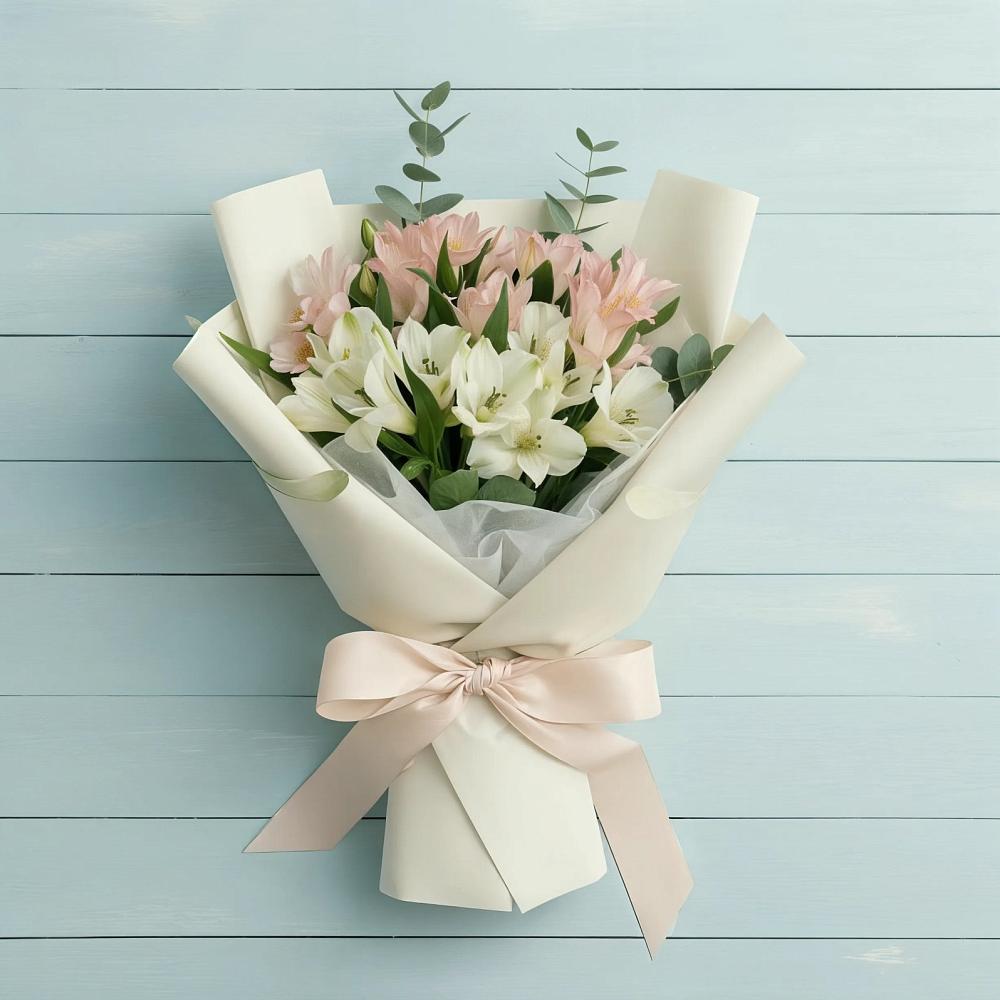 Букет цветов из: Альстромерии в Красном-на-Волге