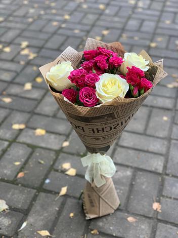 Букет цветов из: Розы в Красном-на-Волге