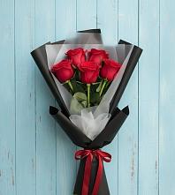 Букет цветов из:  Розы #REPLACE_PRED# Красном-на-Волге