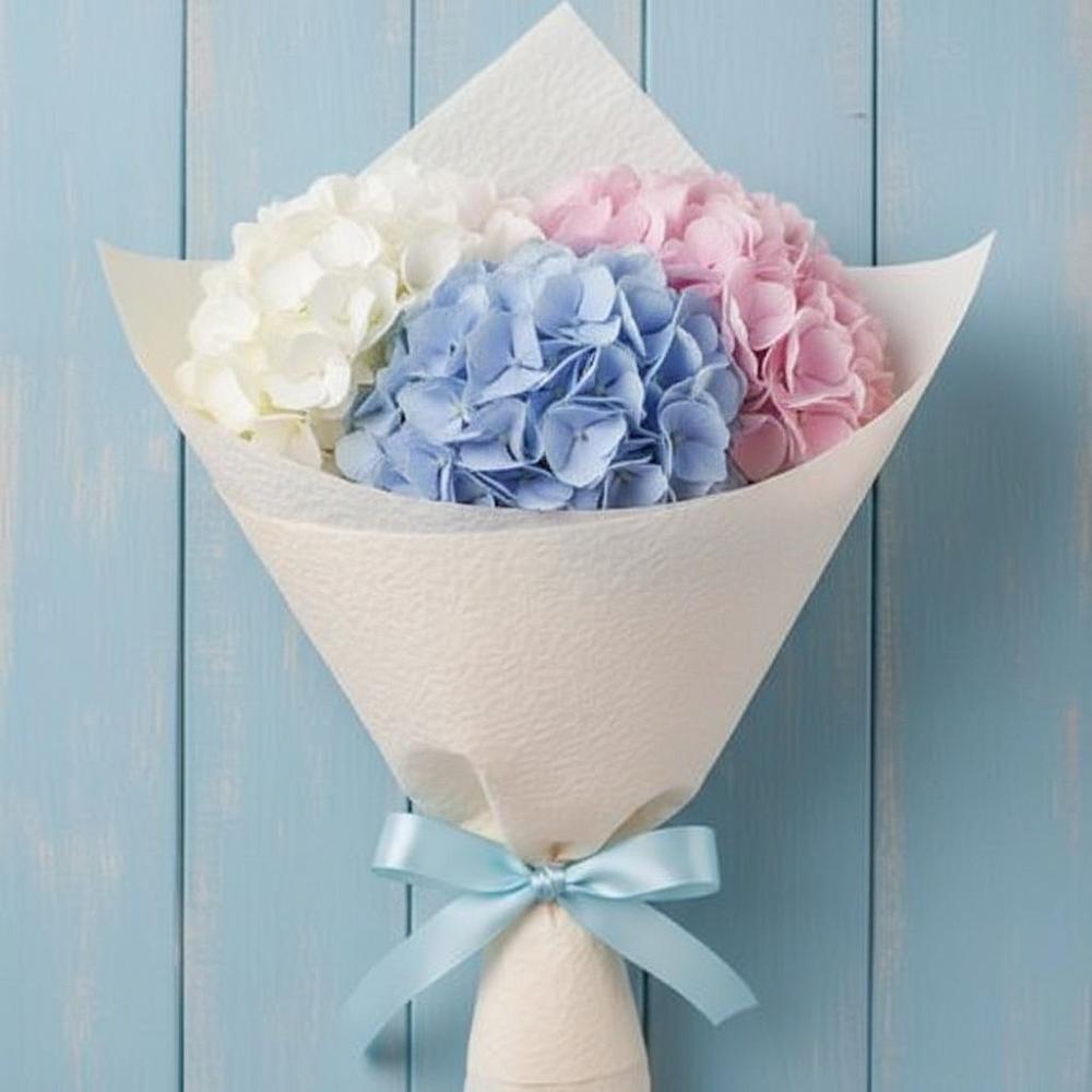 Букет цветов из: Гортензия в Красном-на-Волге